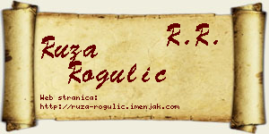 Ruža Rogulić vizit kartica
